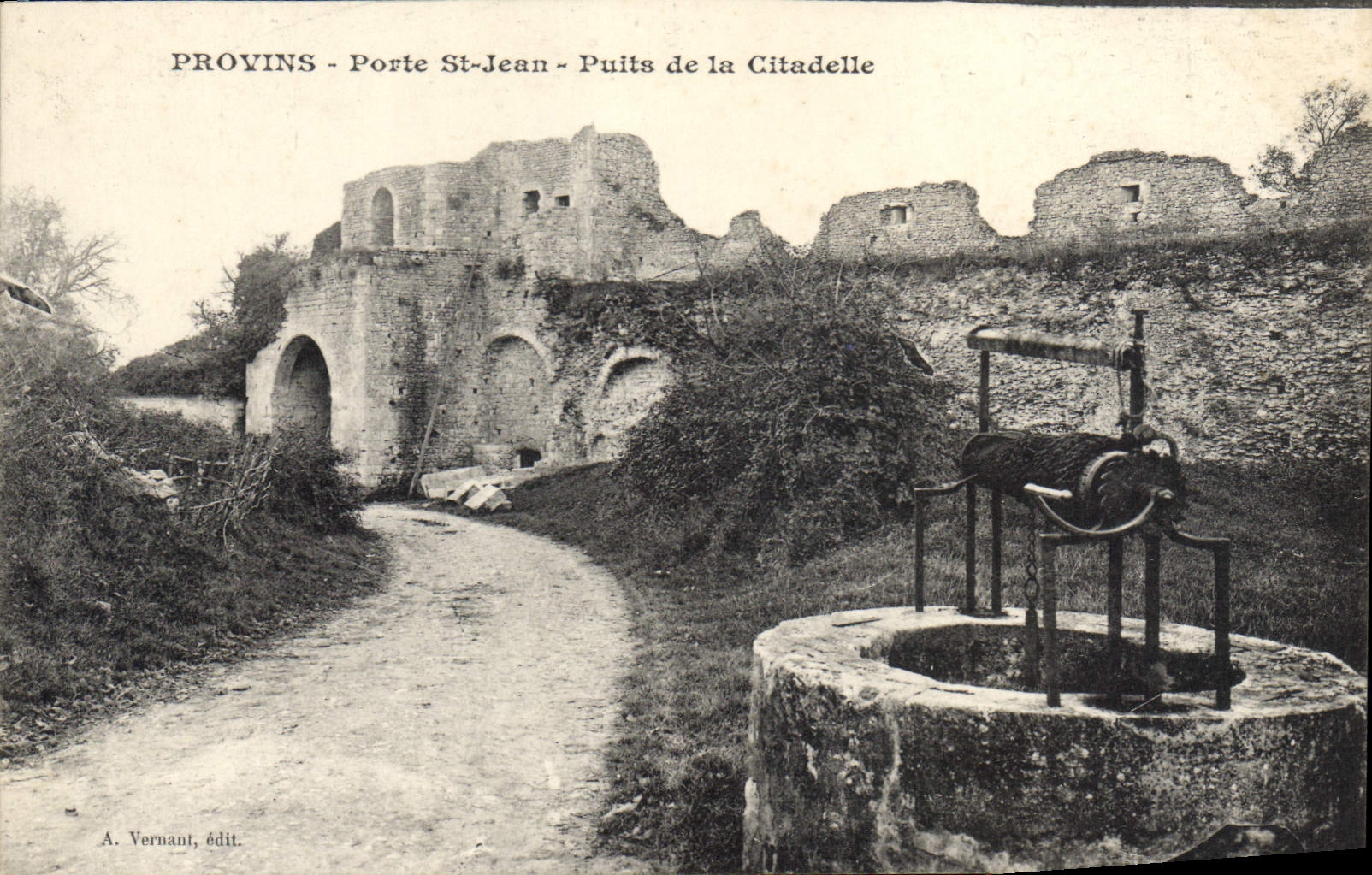 CPA Provins Porte St Jean Puits De La Citadelle