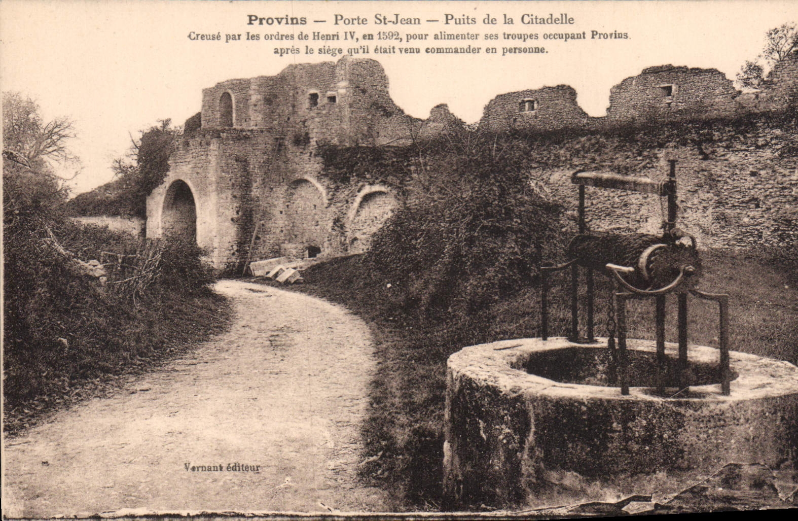 CPA Provins Porte St Jean Puits De La Citadelle 1592