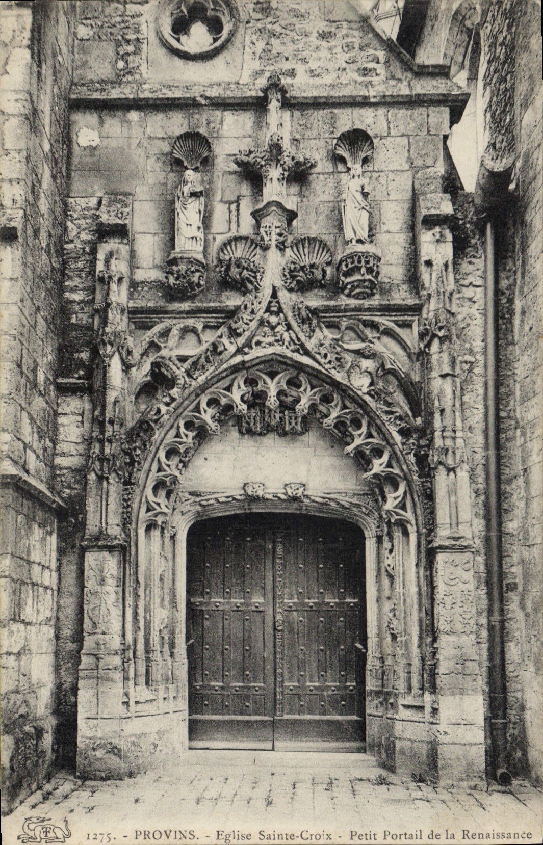 CPA Provins Eglise Sainte Croix Petit Portail De La Renaissance