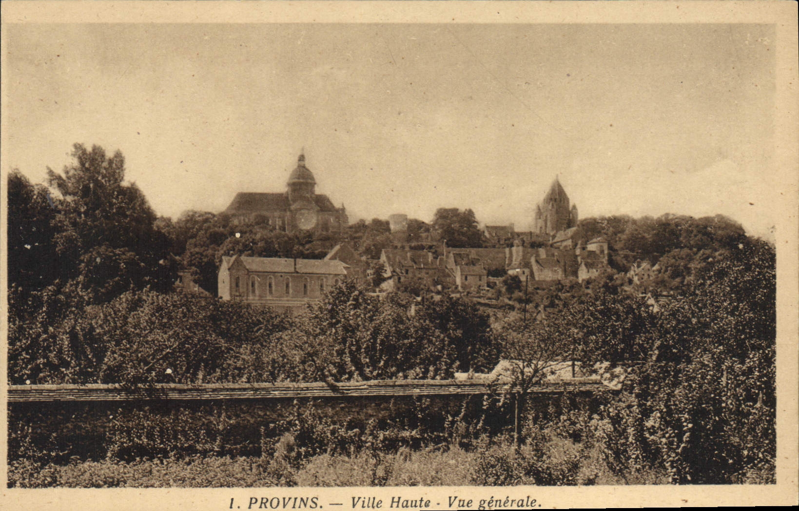 CPA Provins Ville Haute Vue Generale