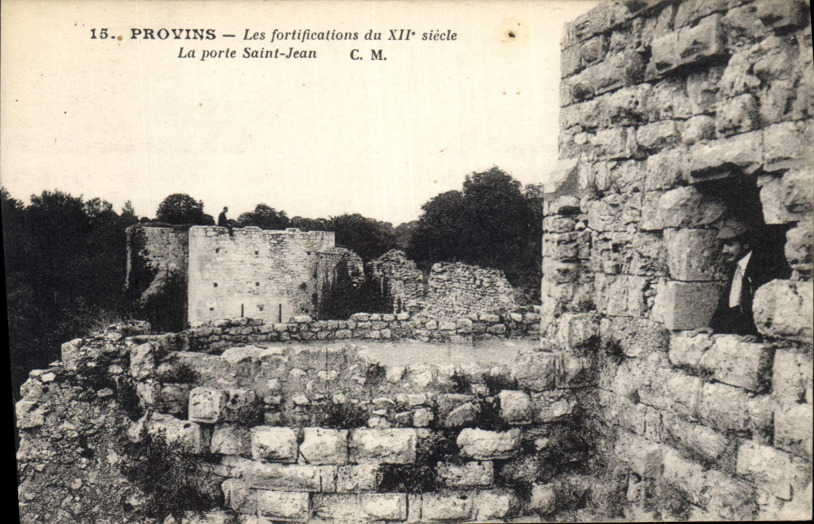 CPA Provins Les Fortifications La Porte Saint Jean
