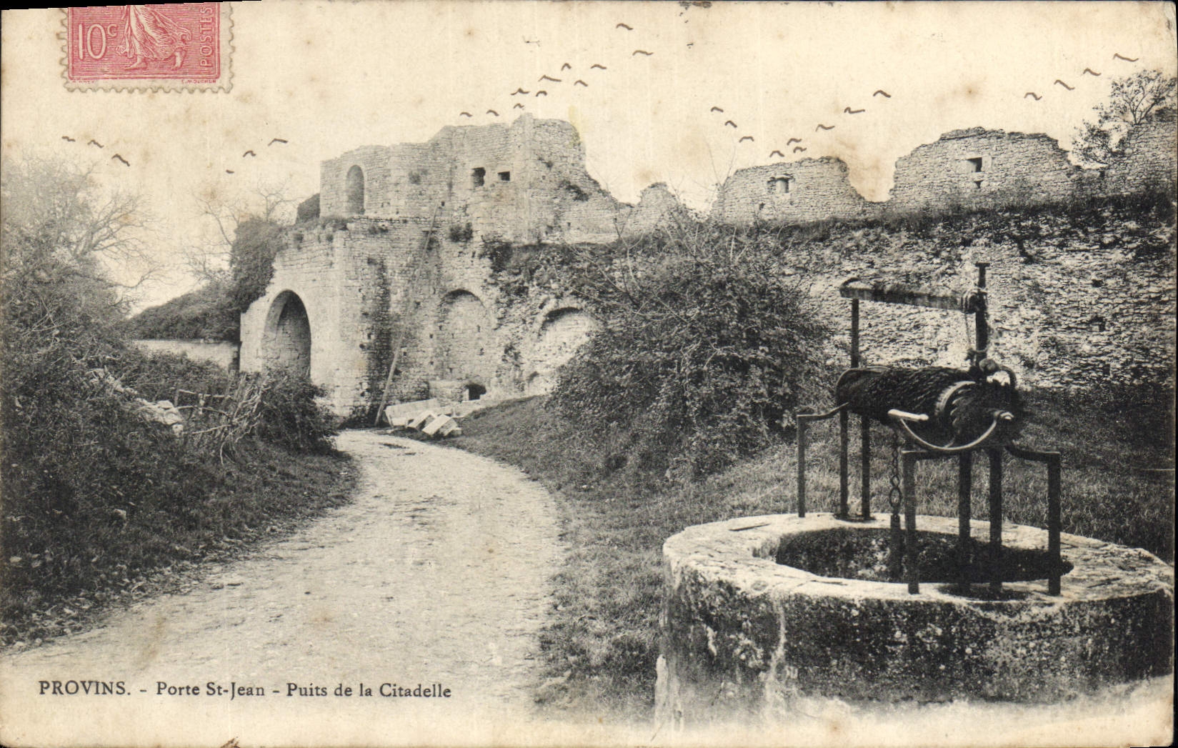 CPA Provins Porte St Jean Puits De La Citadelle
