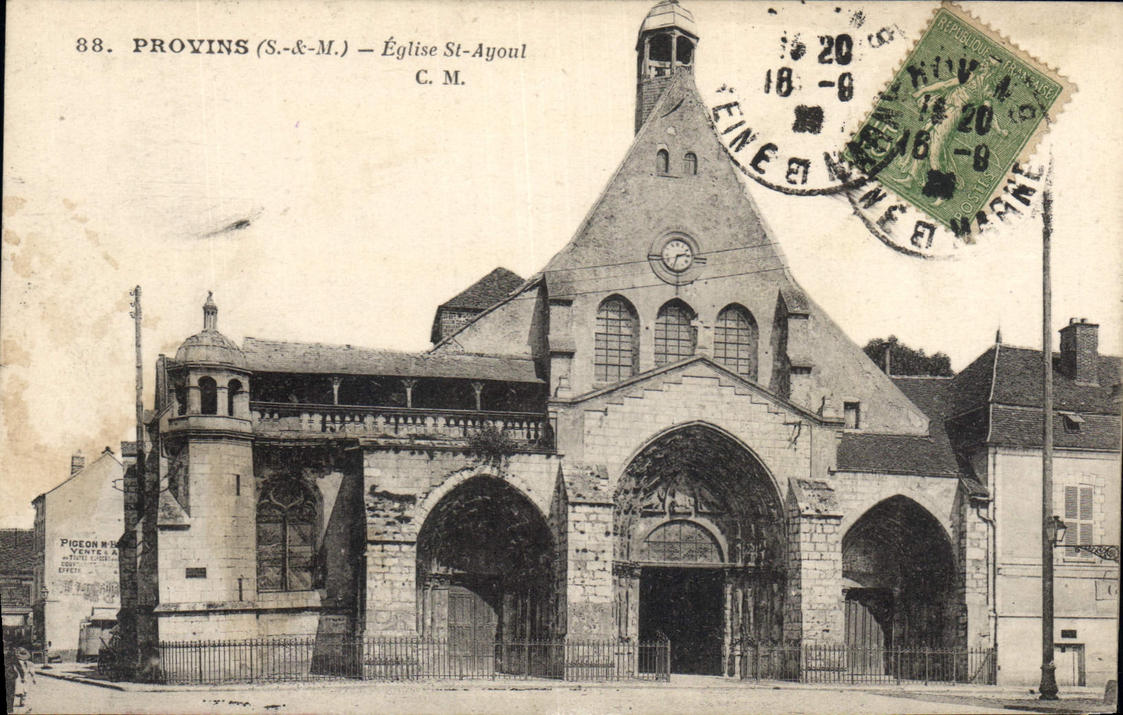 CPA Provins Eglise St Ayoul