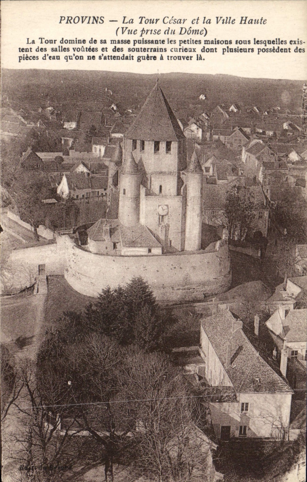 CPA Provins La Tour Cesar Et La Ville Haute
