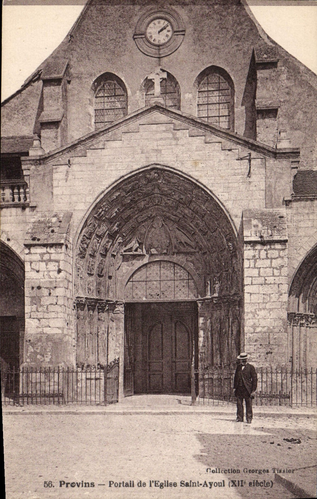 CPA Provins Portail De I'Eglise Saint Ayoul