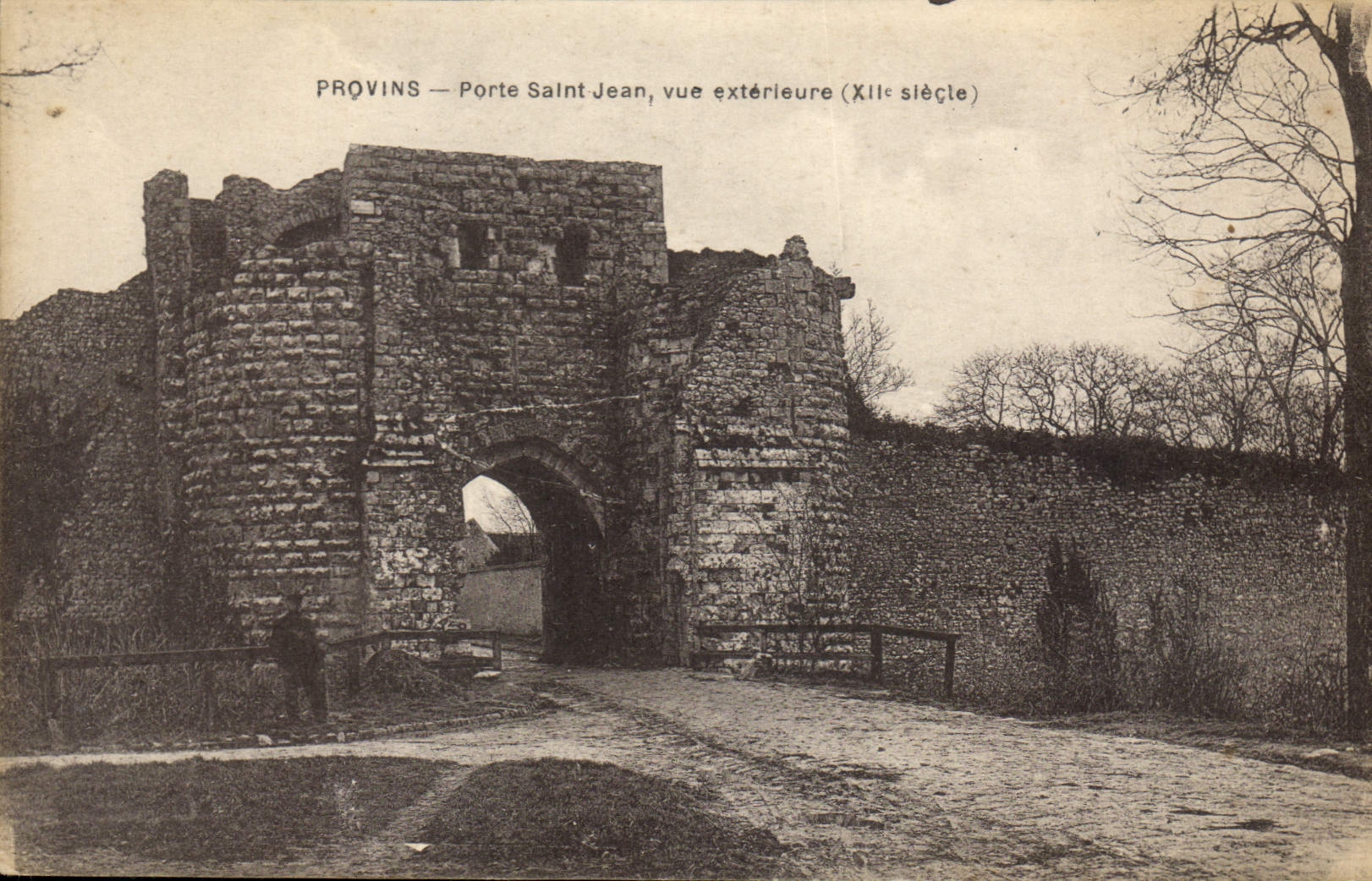 CPA Provins Porte Saint Jean Vue Exterieure