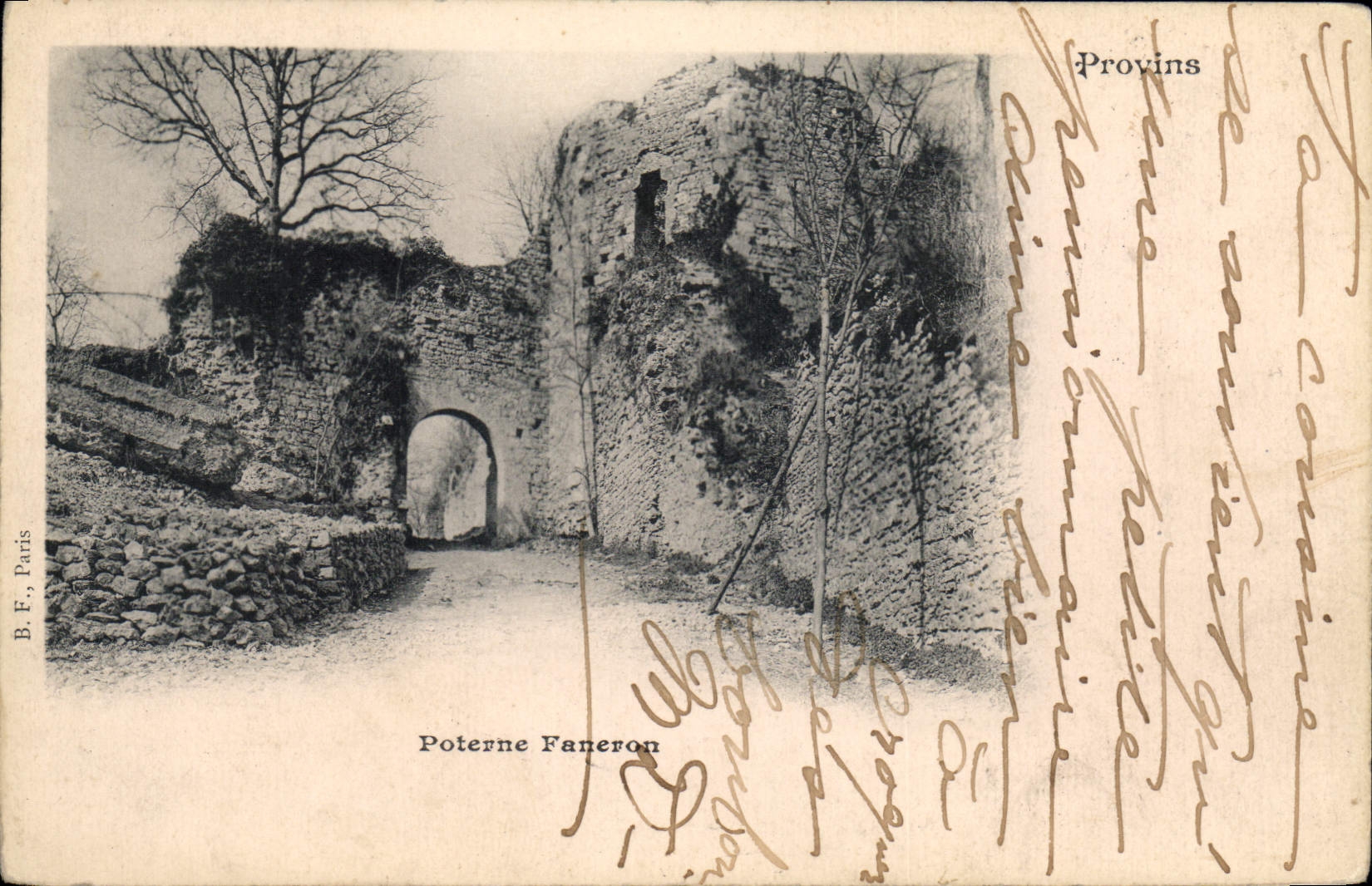 CPA Provins Poterne Faneron
