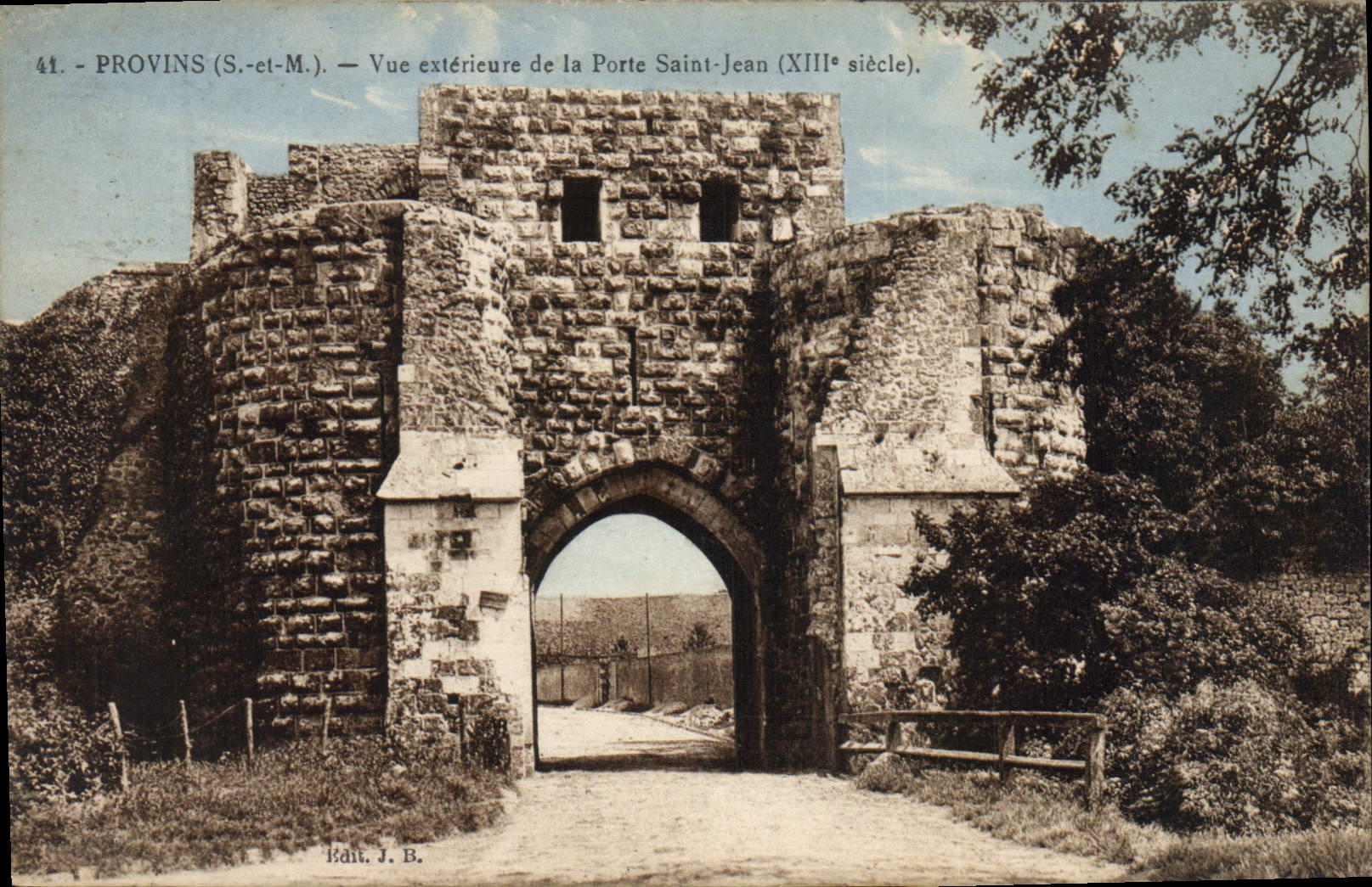 CPA Provins Vue Exterieure De La Porte Saint Jean
