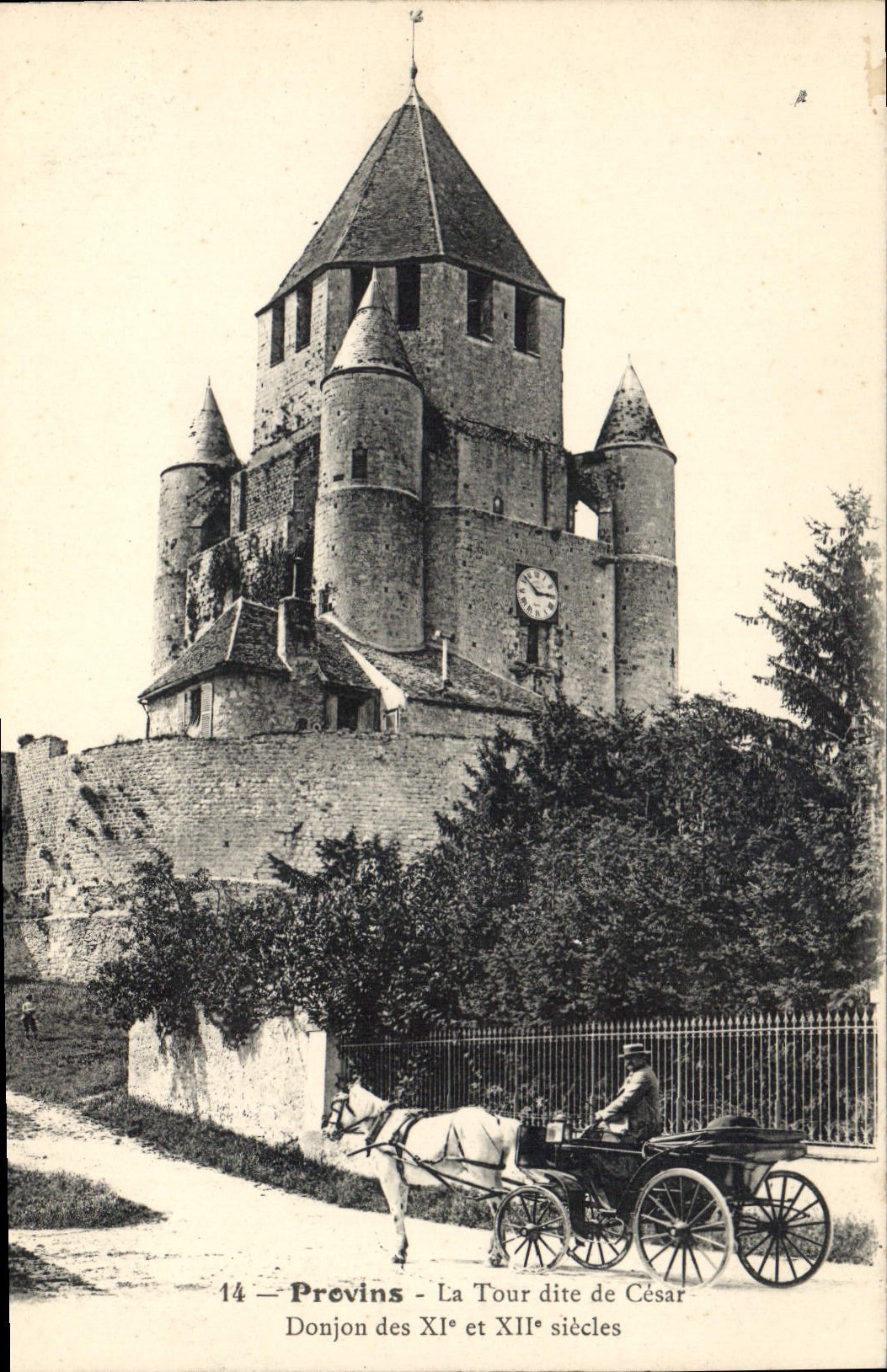 CPA Provins La Tour Dite De Cesar Donjon