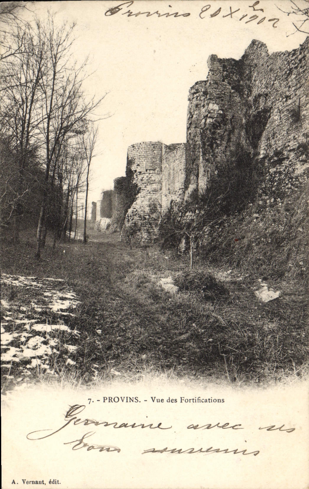 CPA Provins Vue Des Fortifications