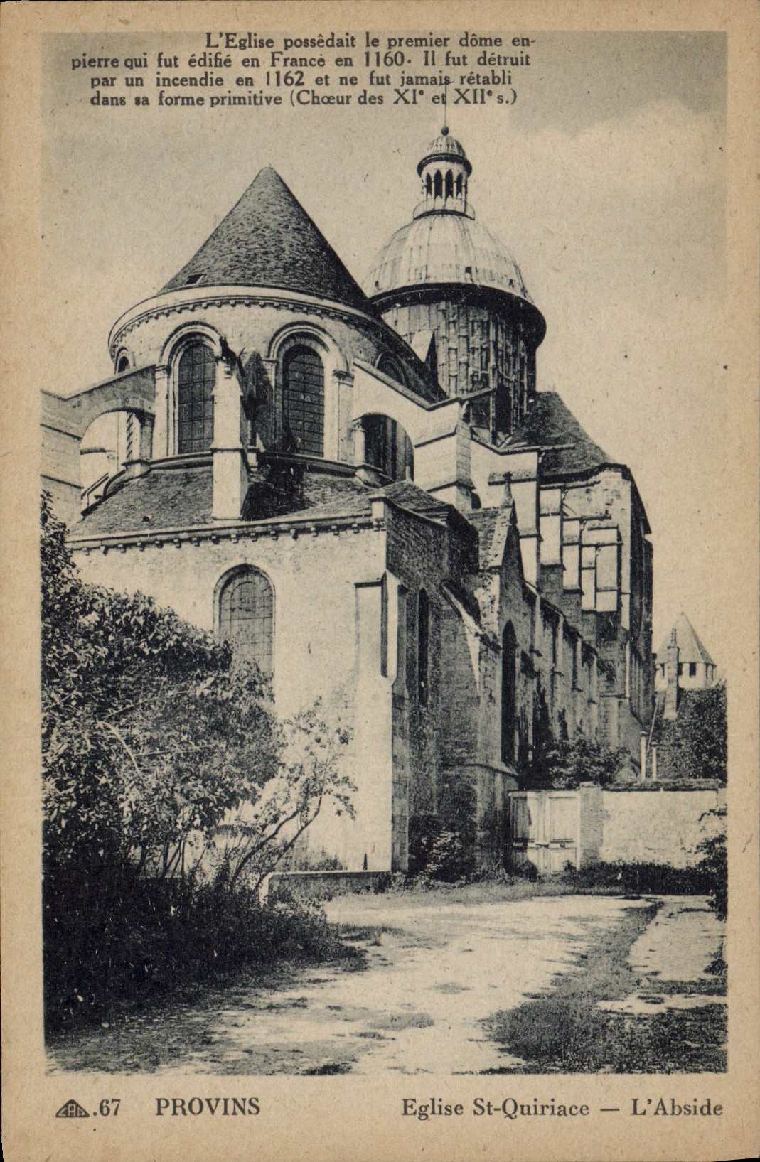 CPA Provins Eglise St Quiriace L'Abside