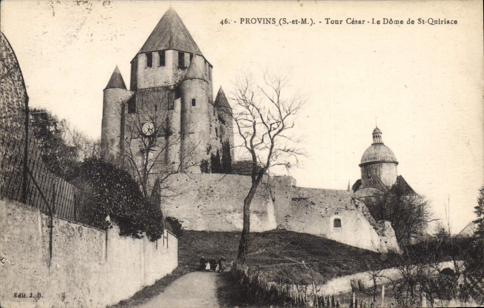 CPA Provins Tour Cesar Le Dome De saint Quiriace
