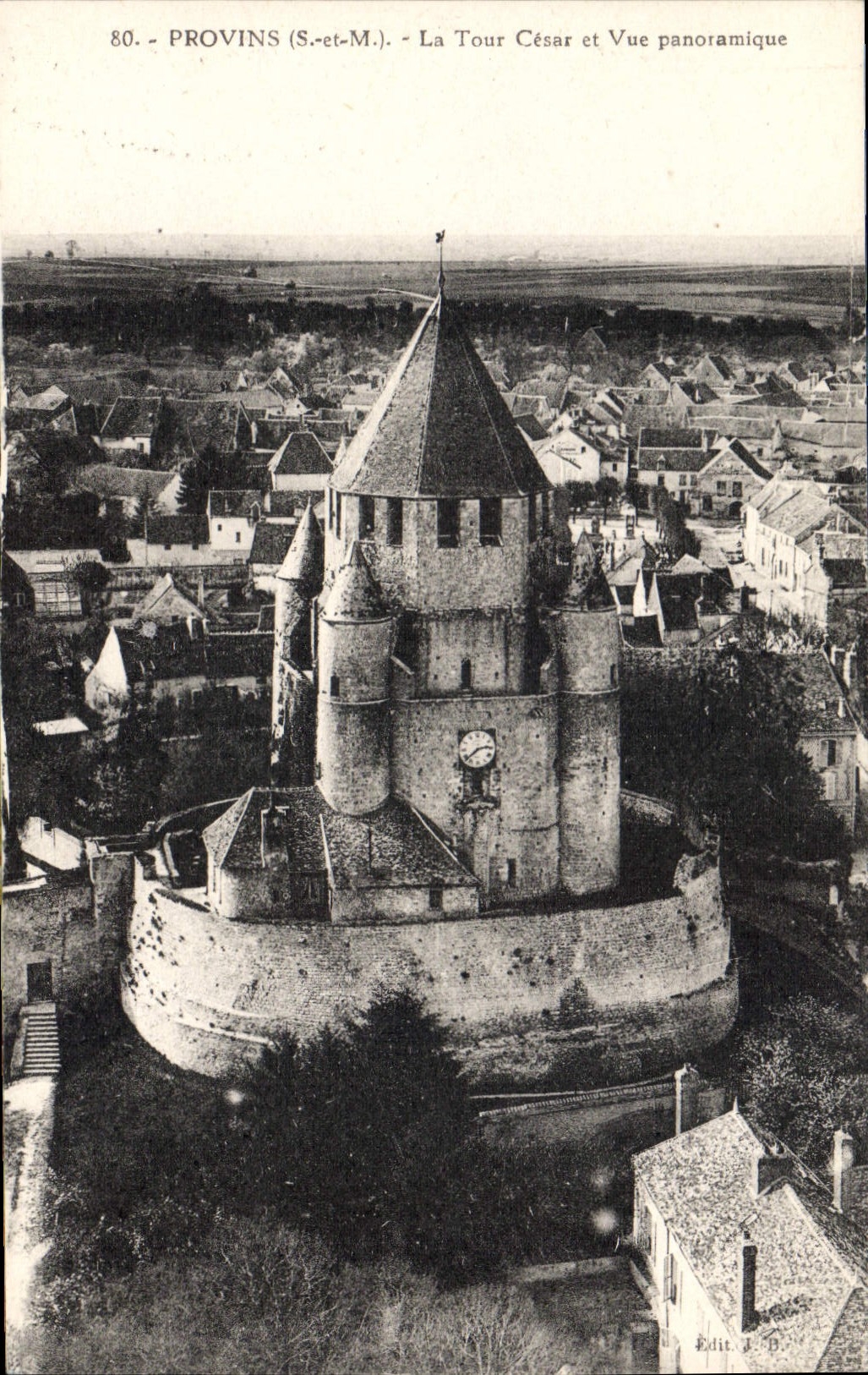 CPA Provins La Tour Cesar Et VUe Panoramique