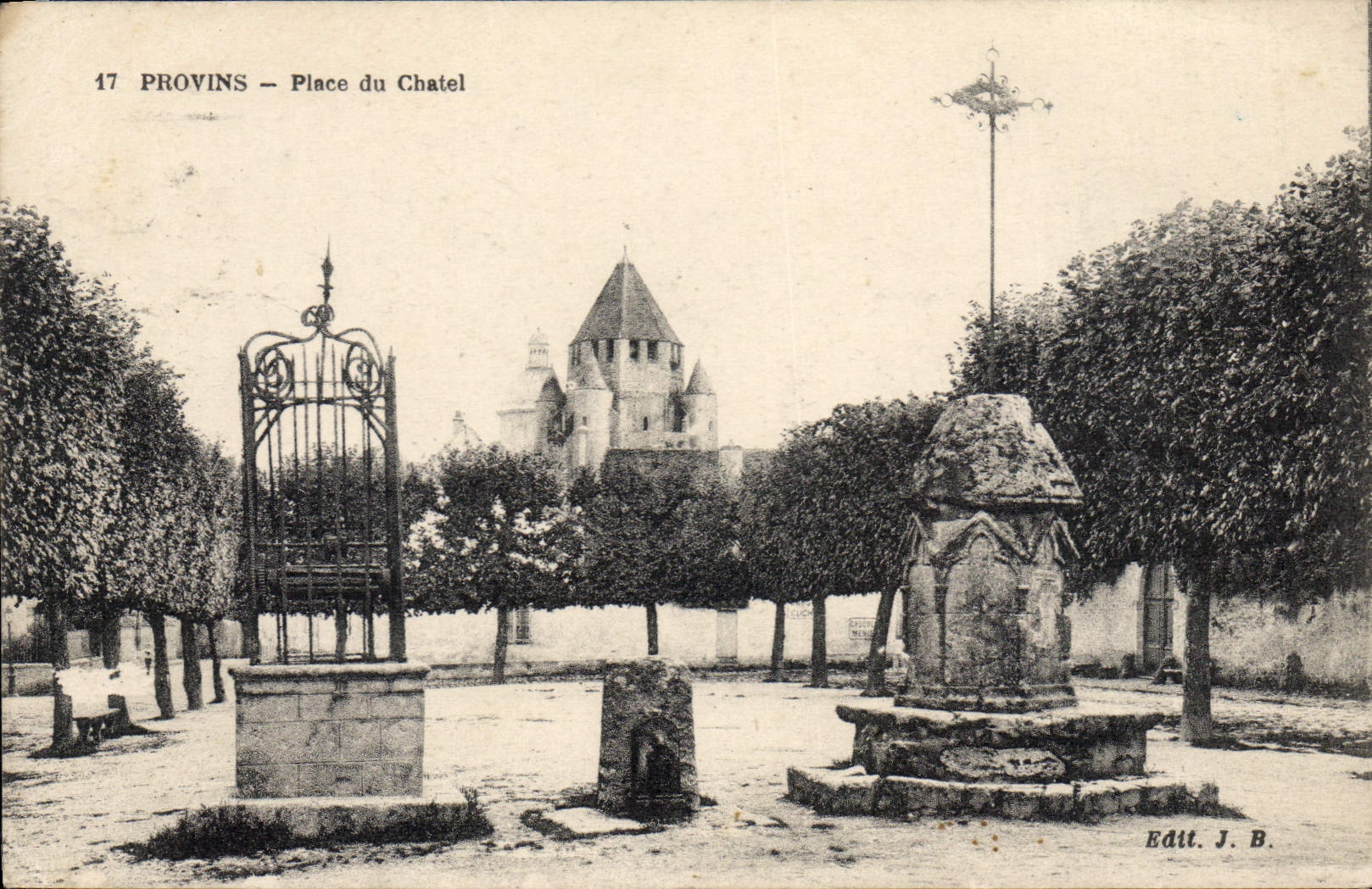 CPA Provins Place Du Chatel