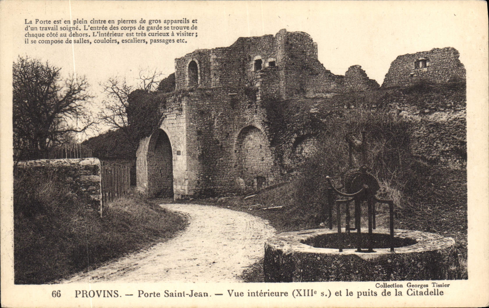 CPA Provins Porte Saint Jean Vue Interieure