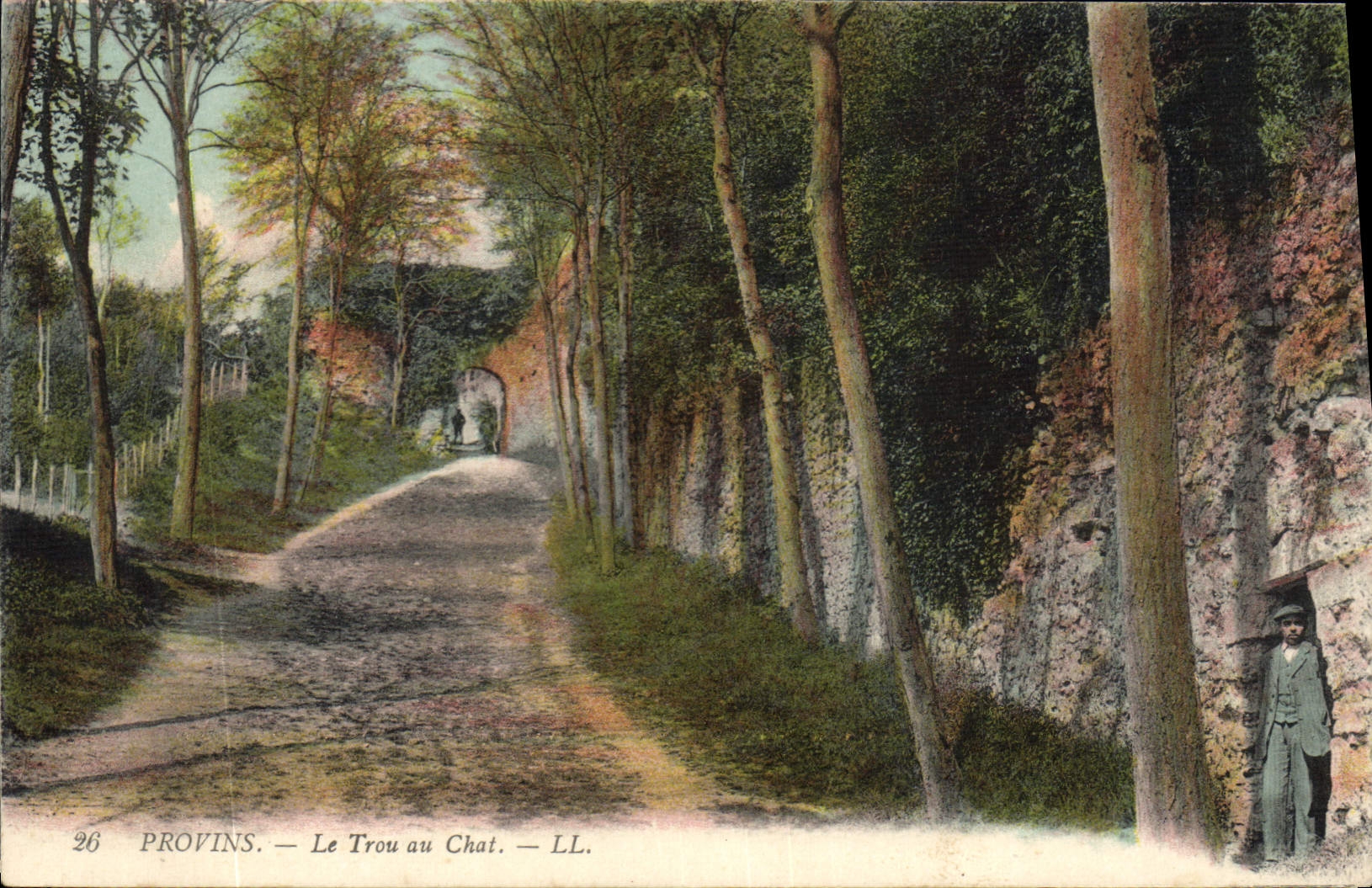 CPA Provins Le Trou Au Chat