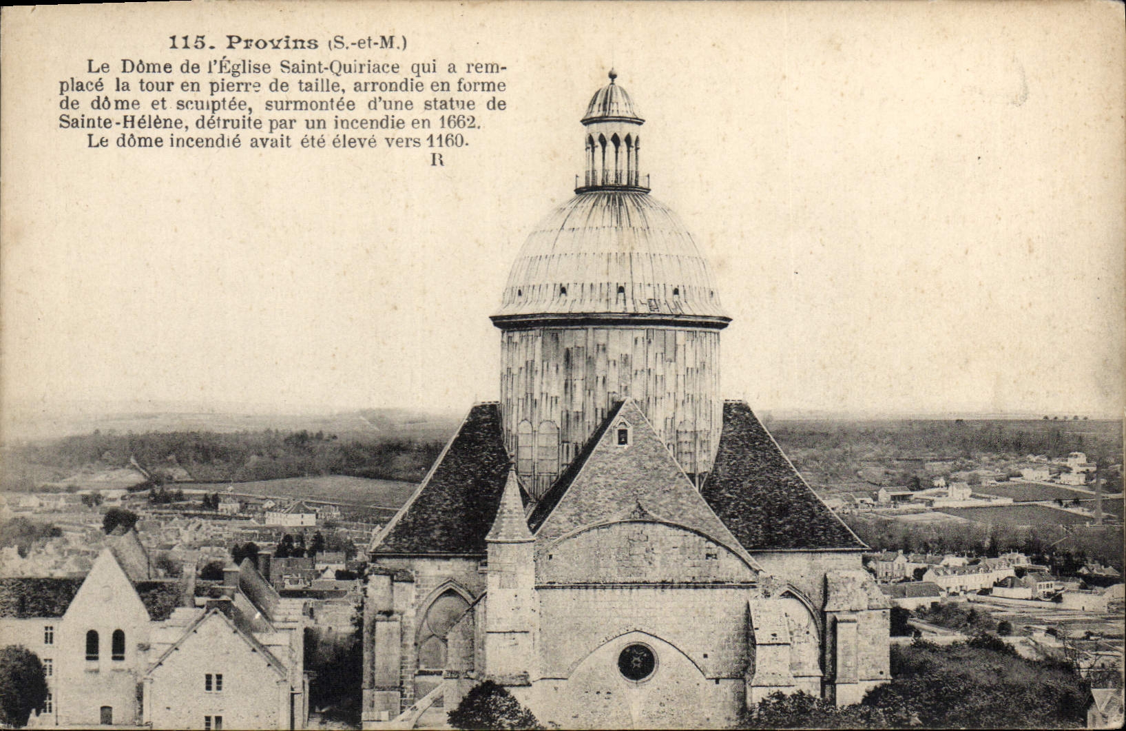 CPA Provins Le Dome De I'Eglise Saint Quiriace