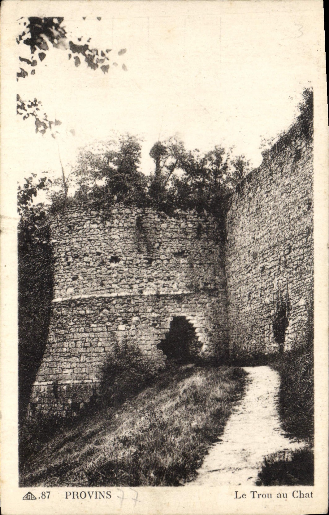 CPA Provins Le Trou Au Chat