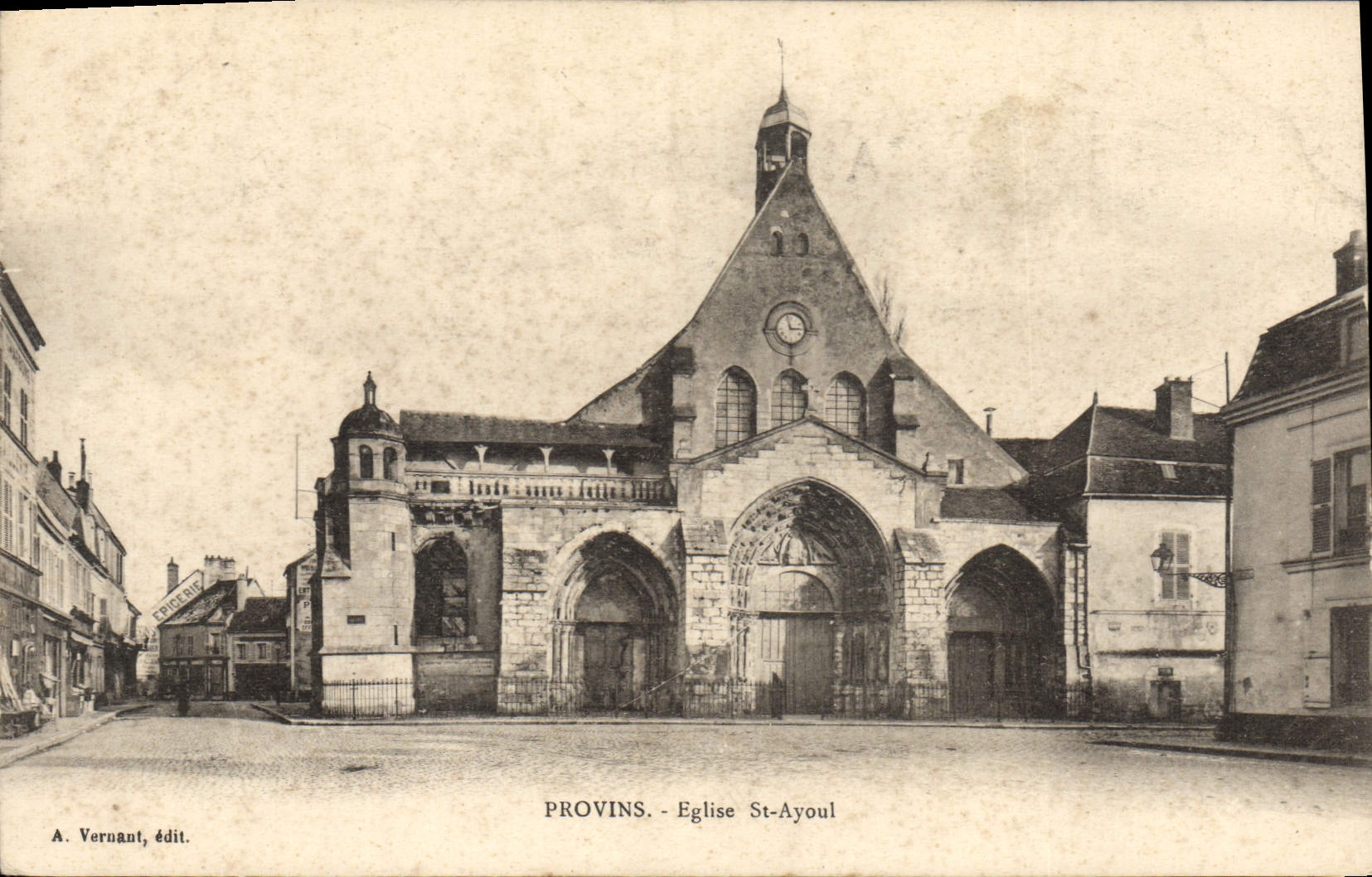 CPA Provins Eglise St Ayoul