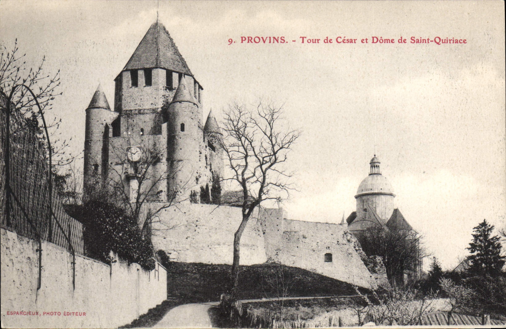 CPA Provins Tour De Cesar Et Dome De Saint Quiriace