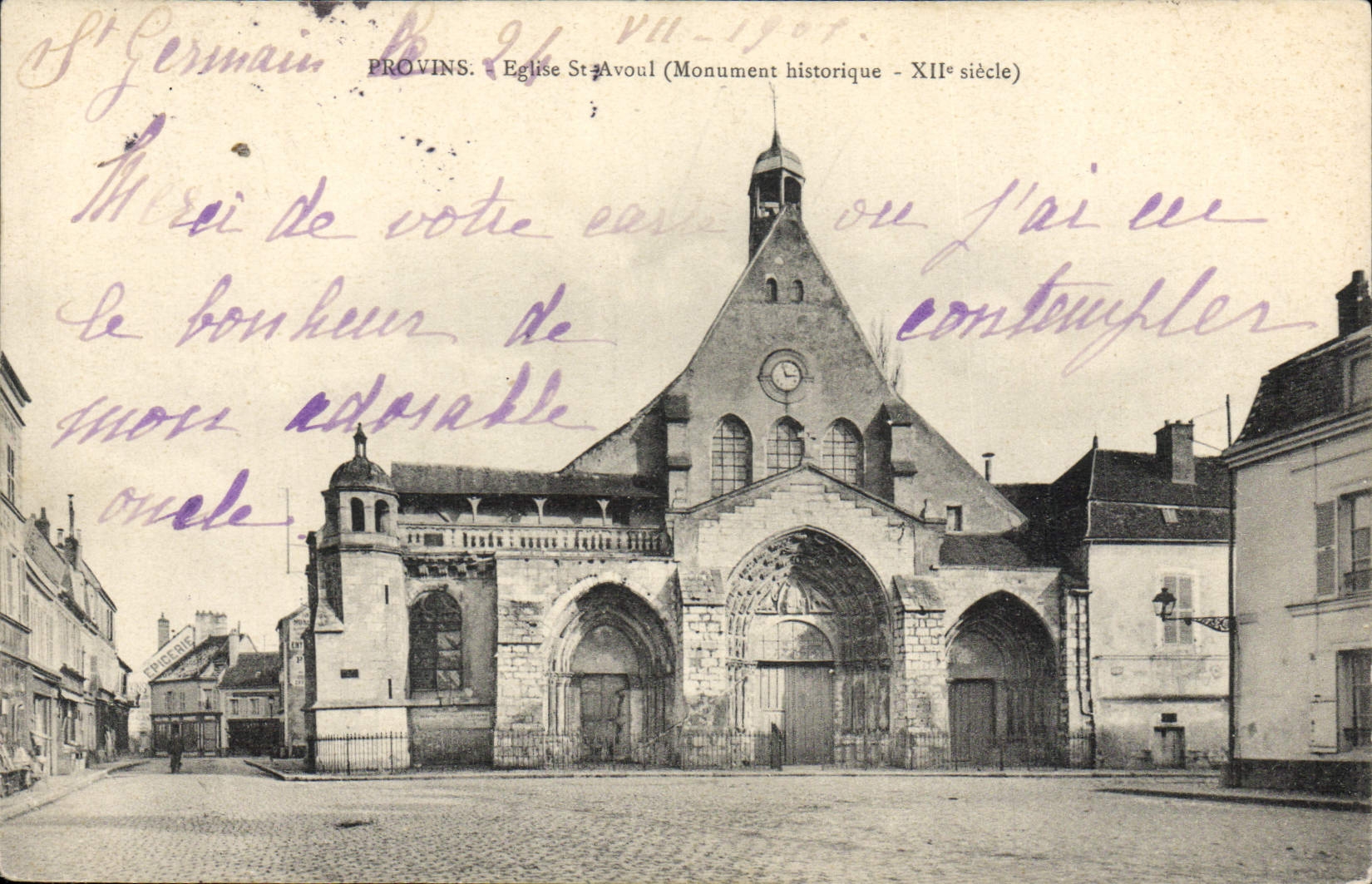 CPA Provins Eglise St Avoul