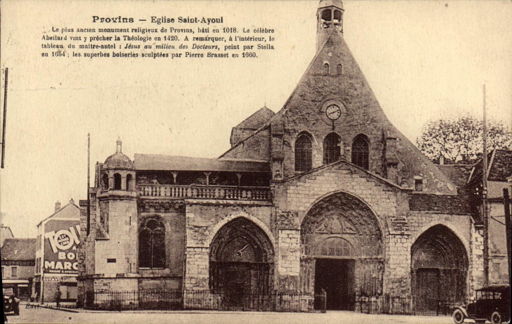 CPA Provins Eglise Saint Ayoul Le Plus ancien munument
