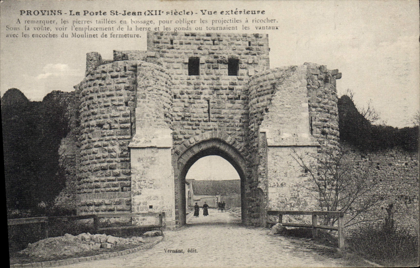 CPA Provins La Porte St Jean Vue Exterieure