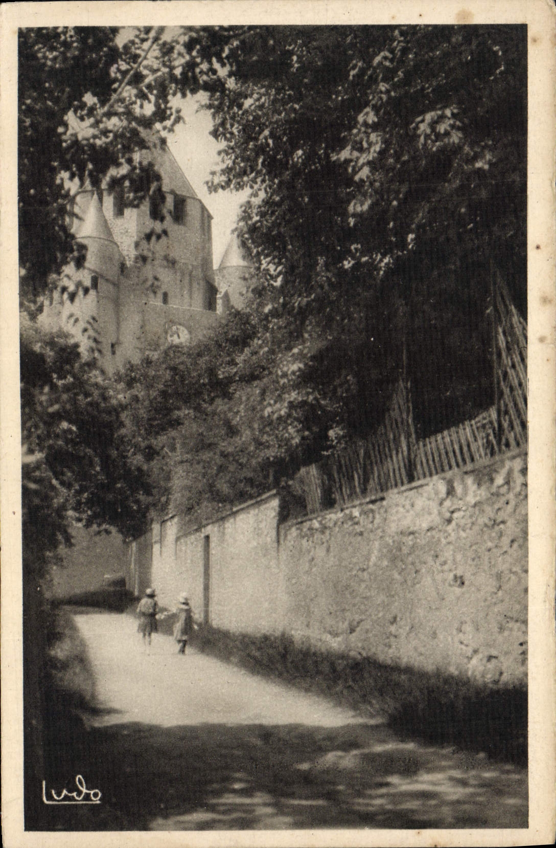 CPA Provins La Tour Cesar Vue De La Rue Aux Rats