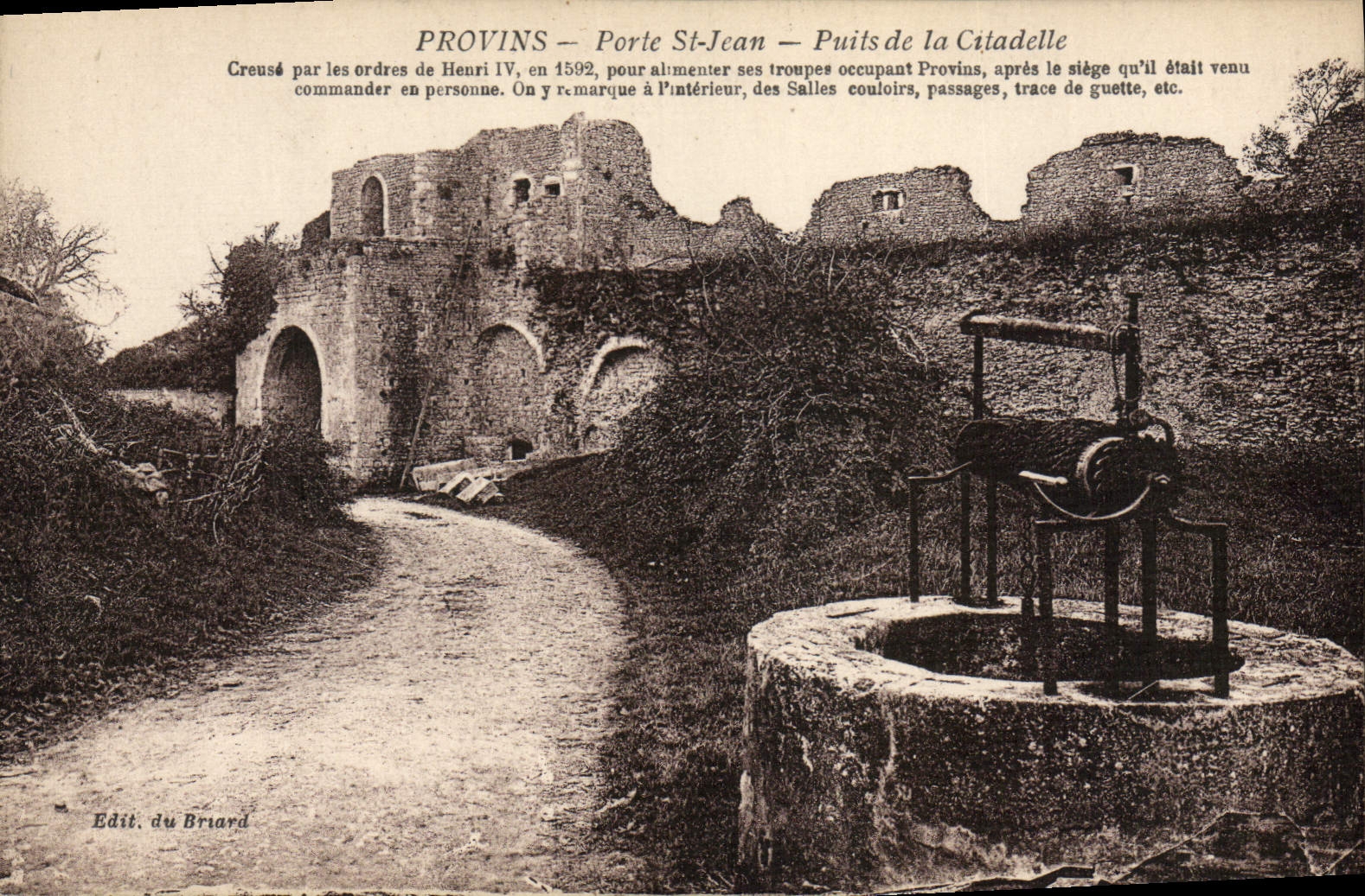 CPA Provins Porte St Jean Puits De La Citadelle