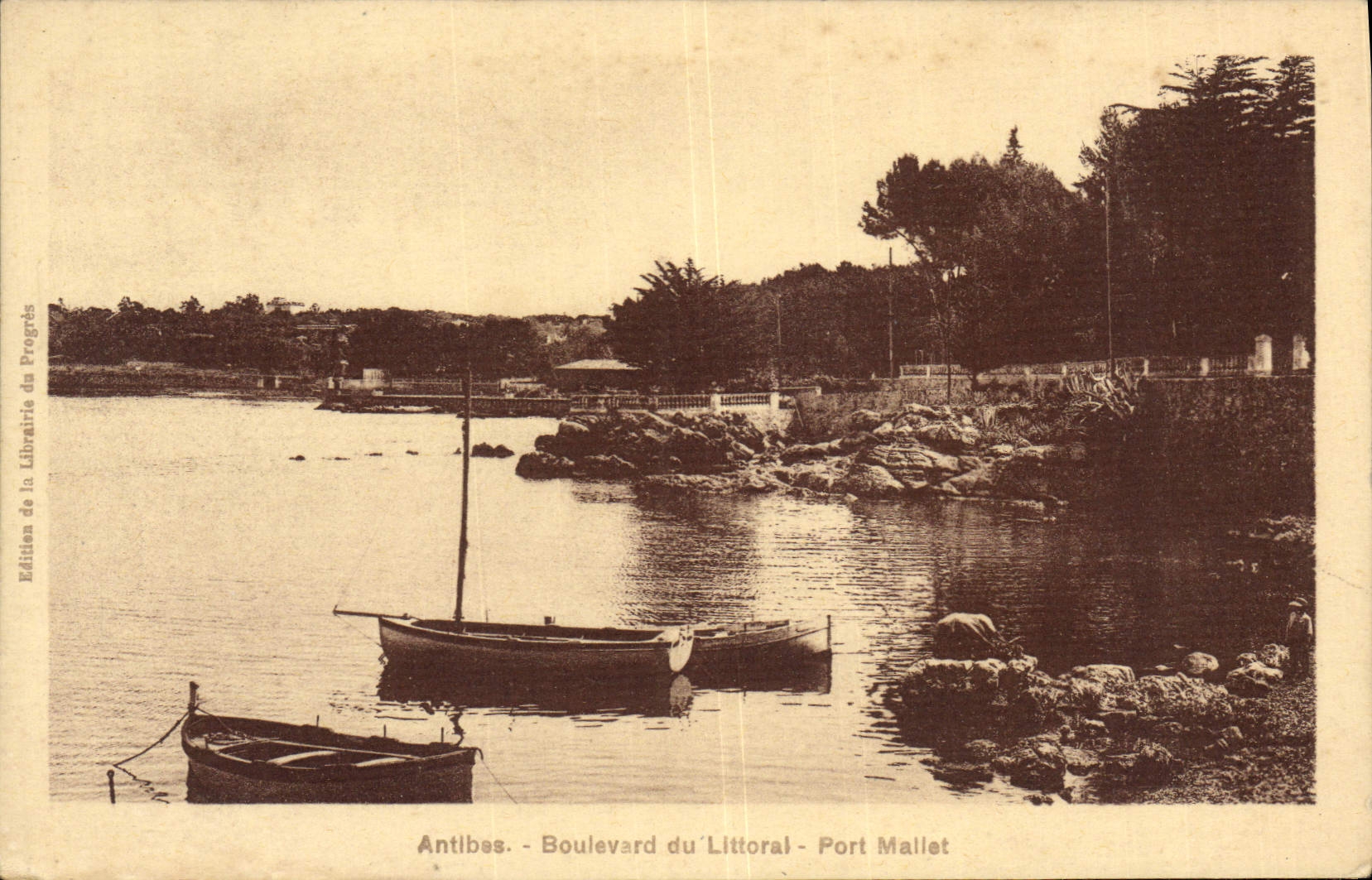 CPA Antibes Boulevard Du Littoral Port Mallet