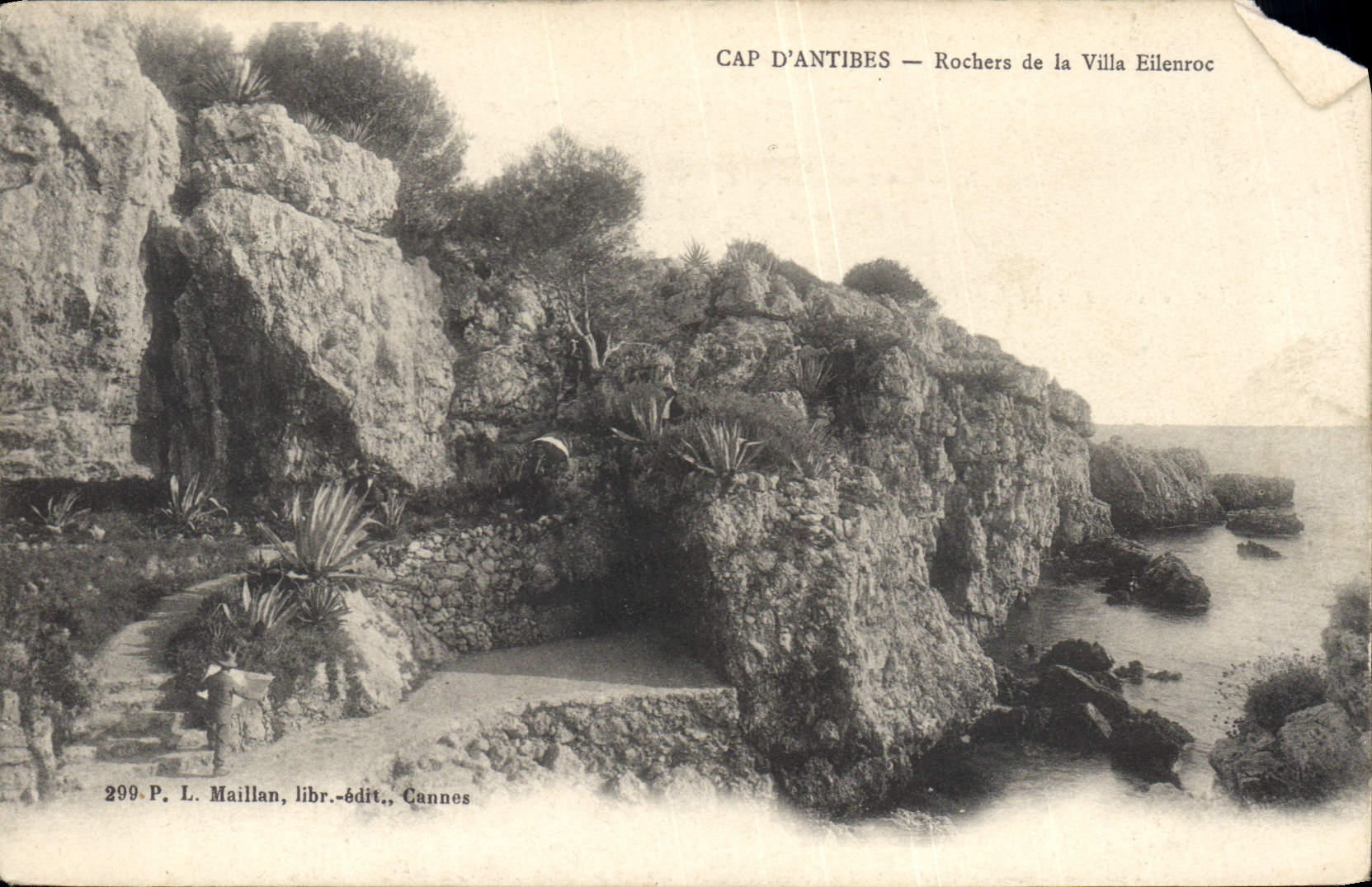 CPA Cap D'Antibes Rochers De La Villa Eilenroc