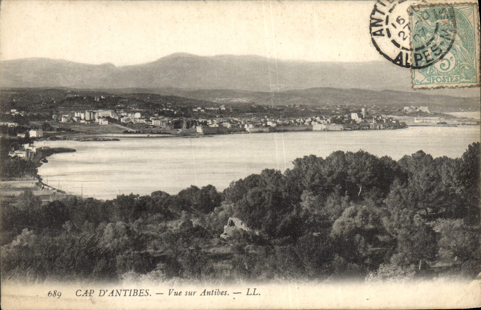 CPA Cap Antibes Vue Sur Antibes