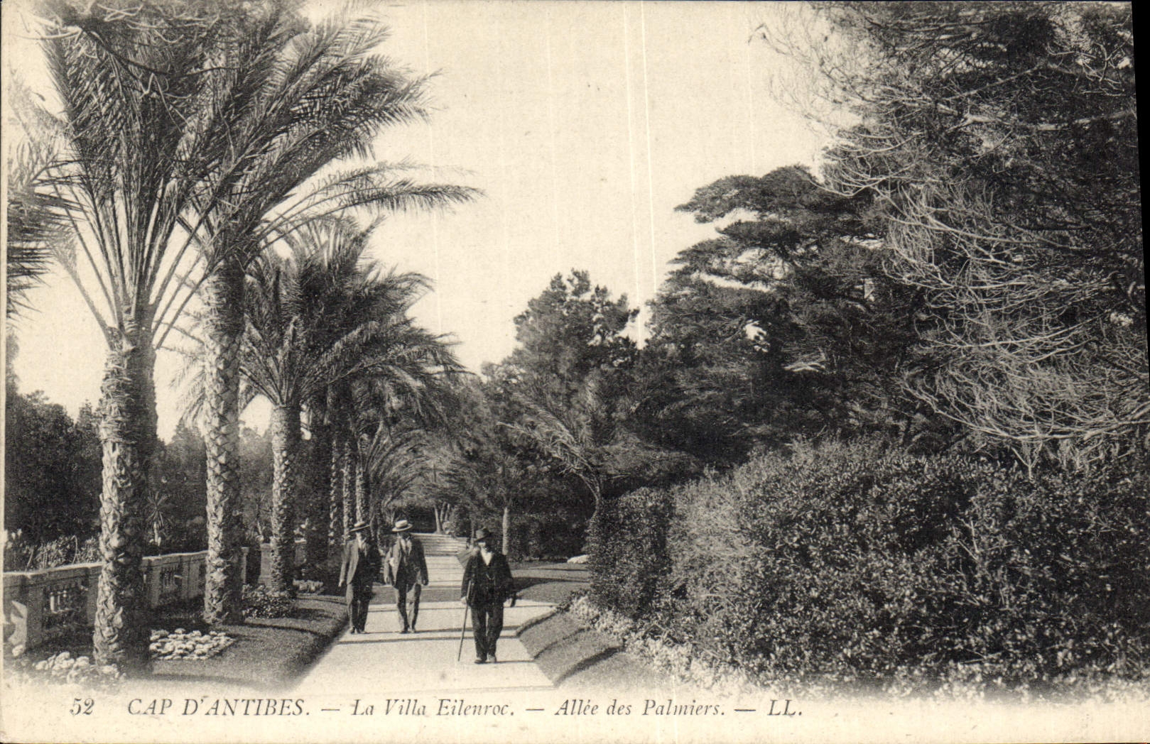 CPA Cap D'Antibes La Villa Eilenroc Allee Des Palmiers