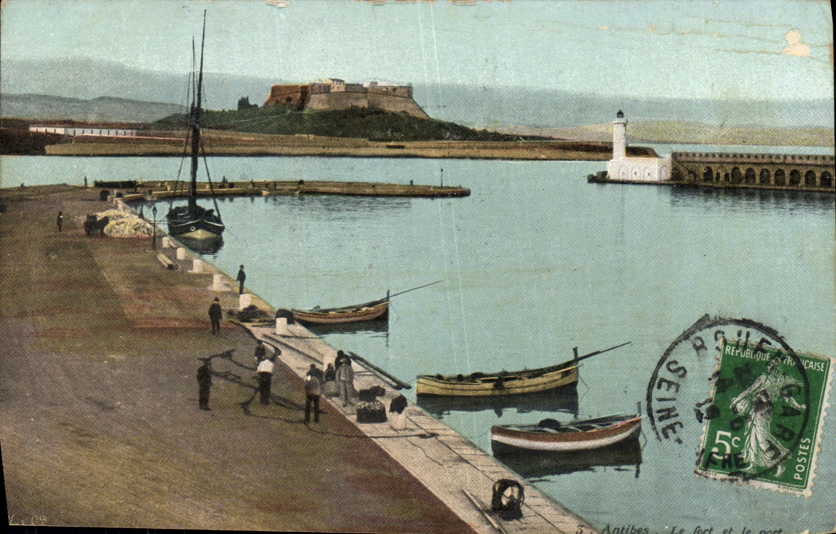 CPA Antibes Le fort et le port