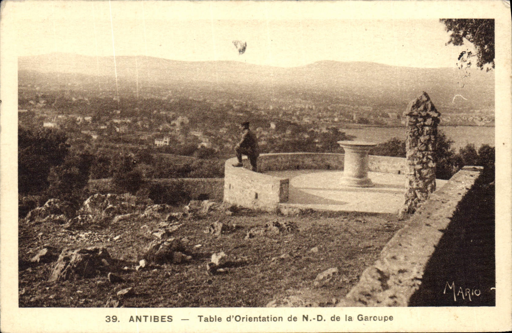 CPA Antibes Table D' Orientation garoupe