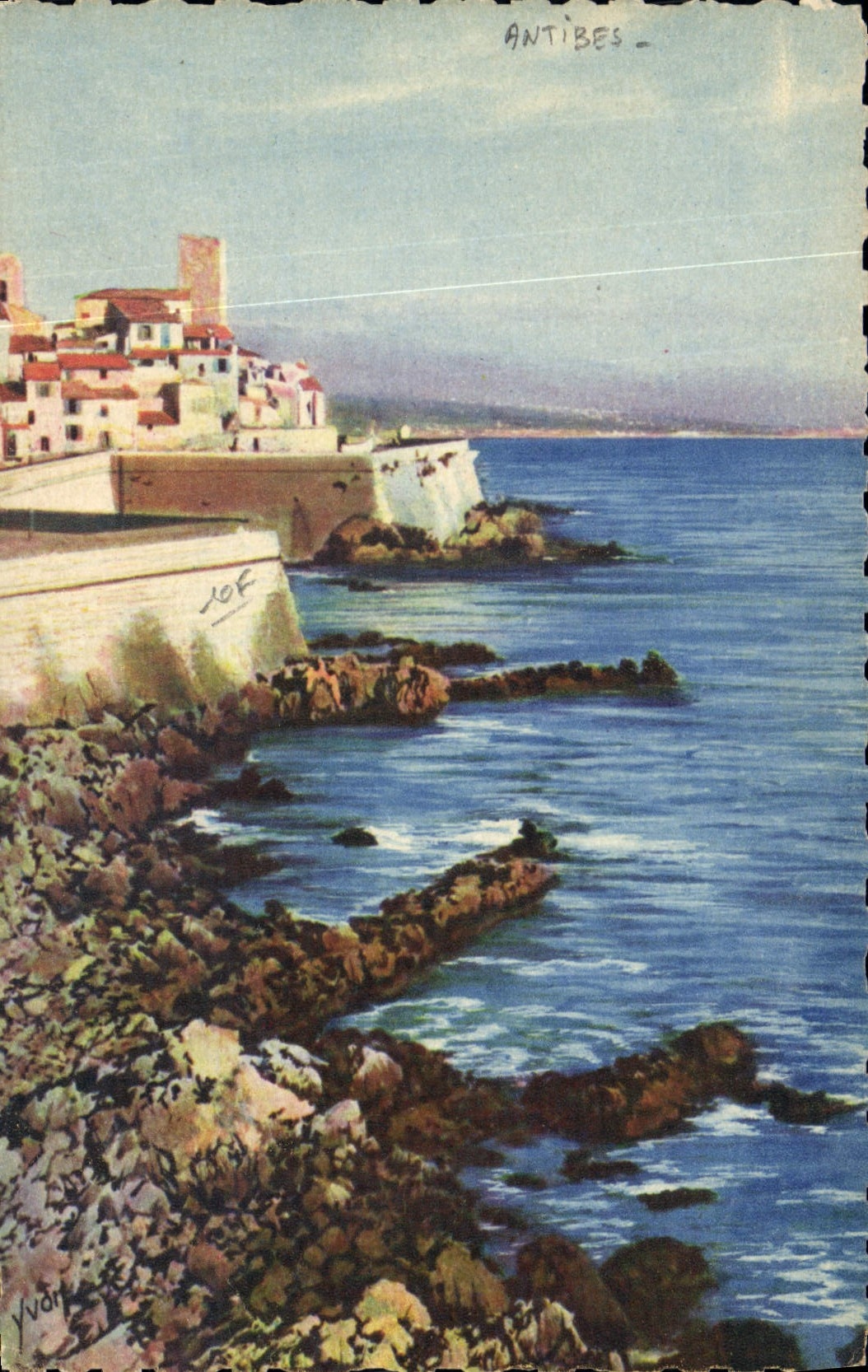 CPA Antibes Les Remparts De La Vieille Ville