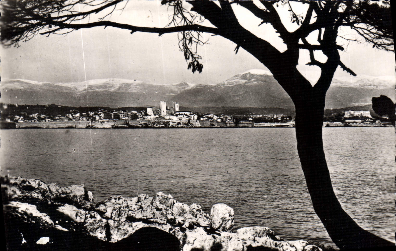 CPA Antibes Les Remparts Et Les Alpes