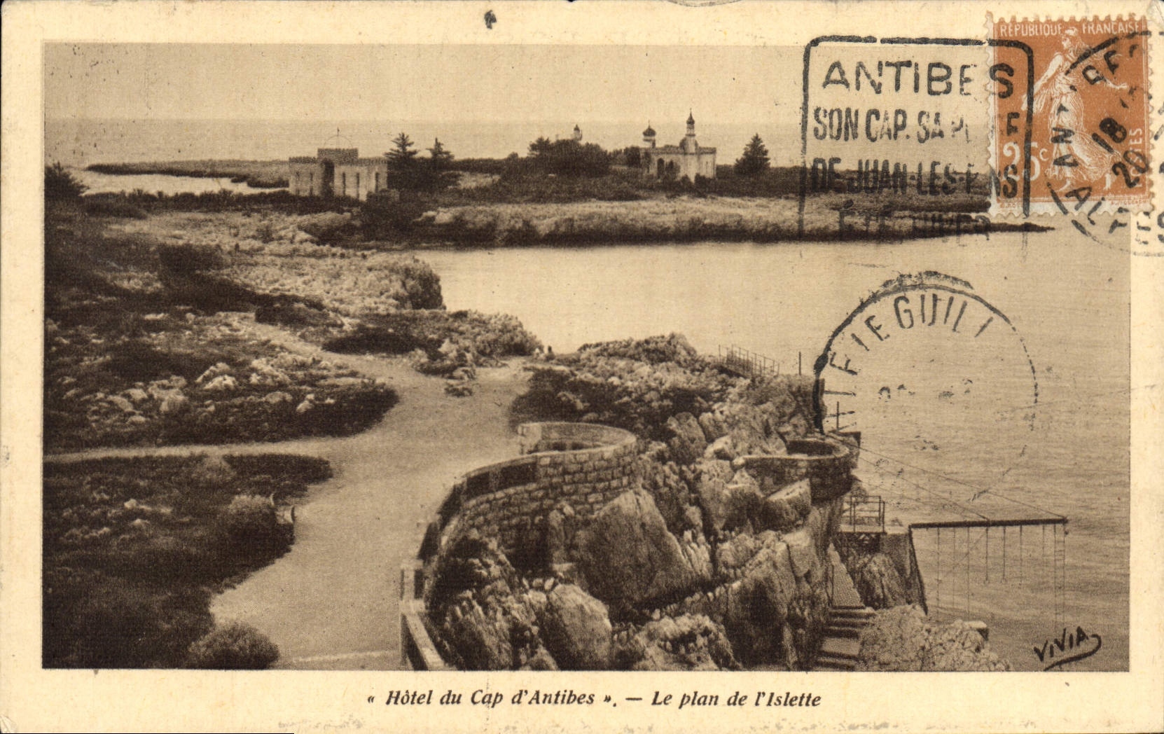CPA Hotel Du Cap D'Antibes Le Plan De I'Islette