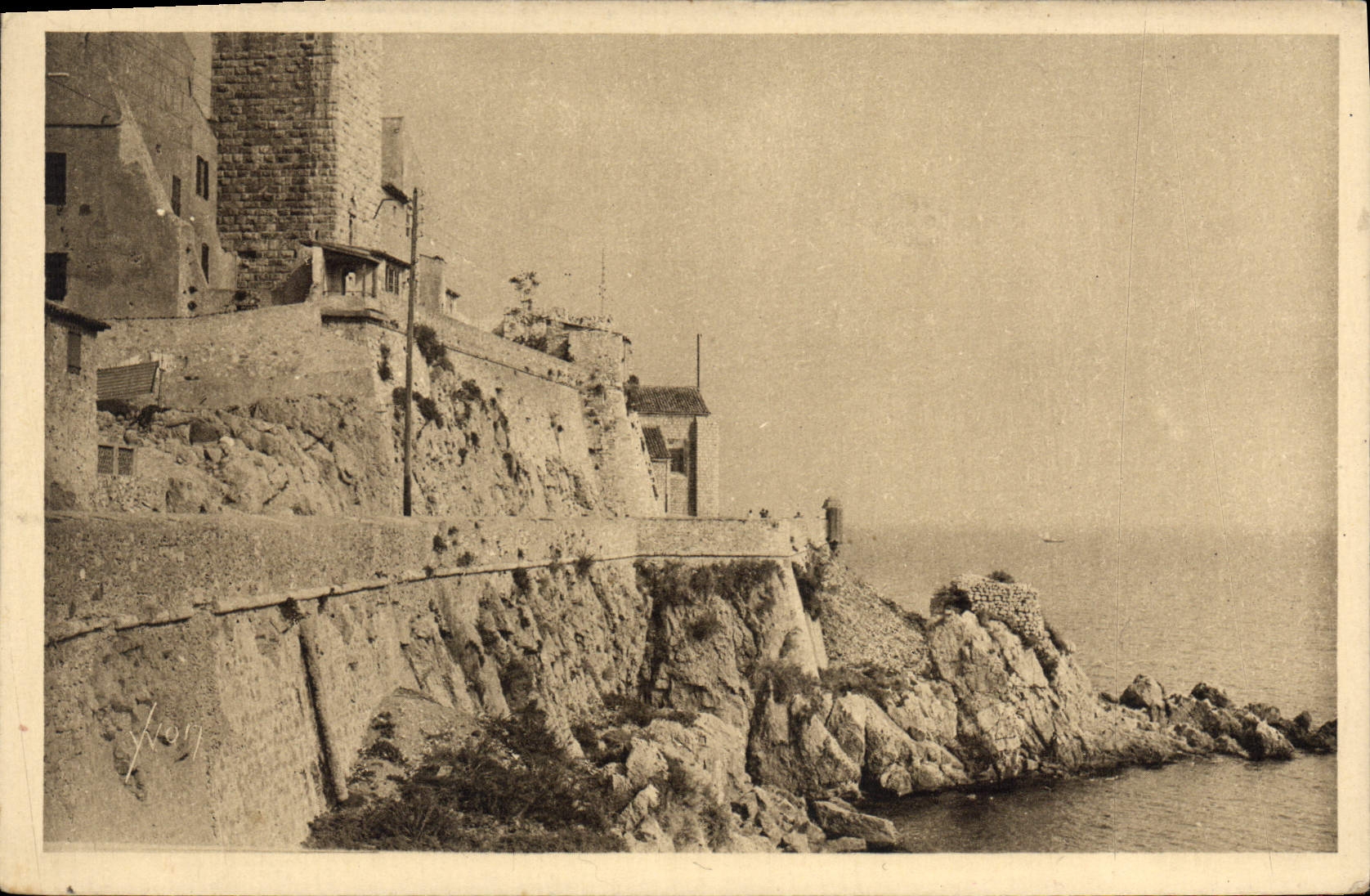 CPA Antibes Boulevard Des Fronts De Mer