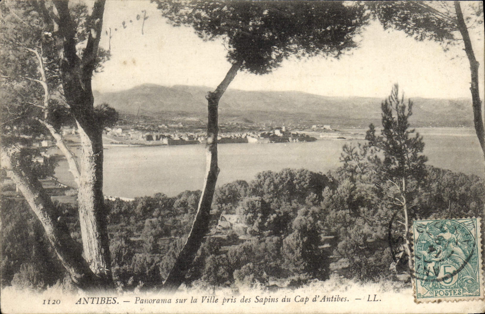 CPA Antibes Panorama Sur La Ville Pris Des Sapins Du Cap D'Antibes