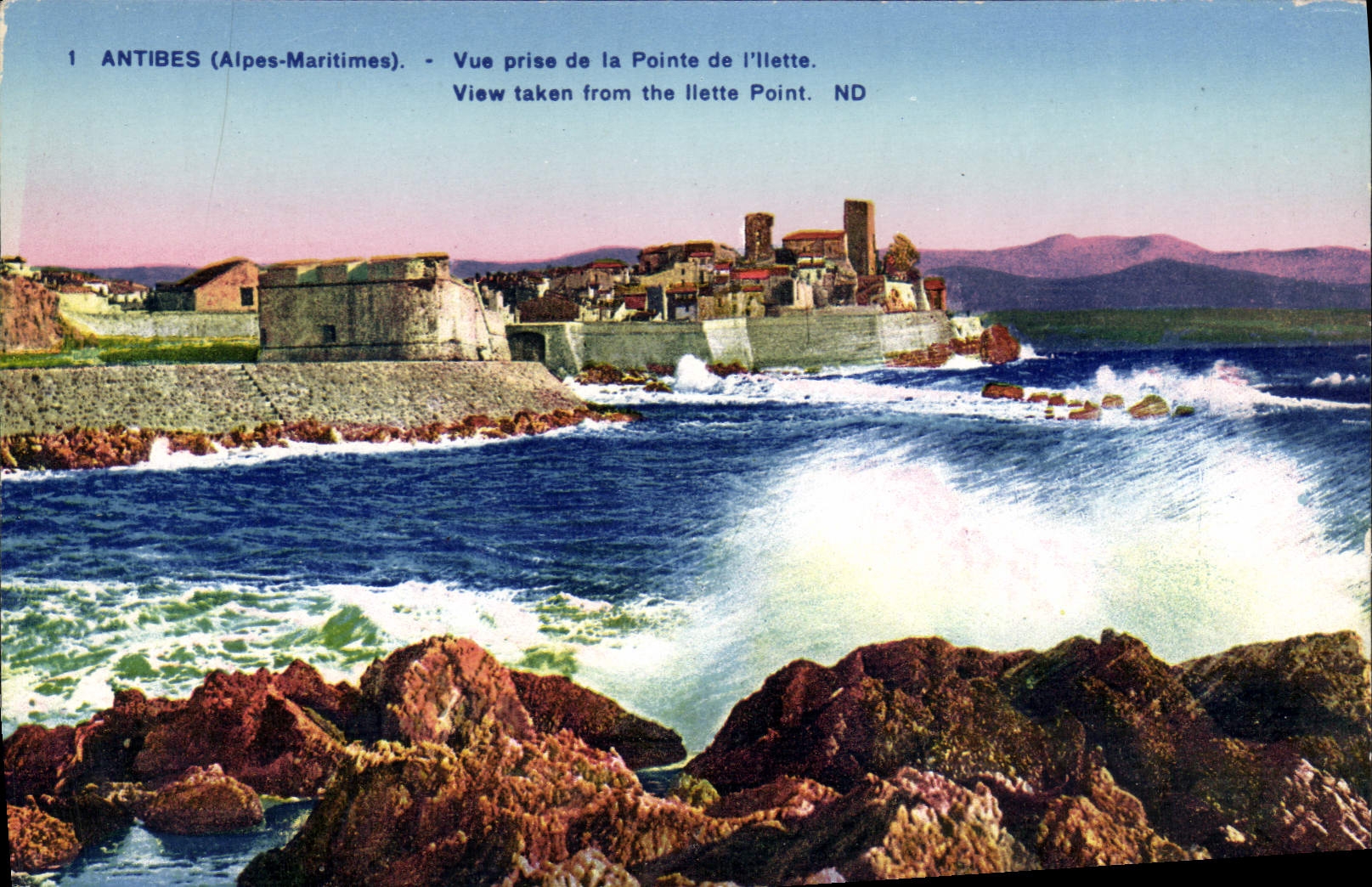 CPA Antibes Vue Prise De La Pointe De I'Ilette