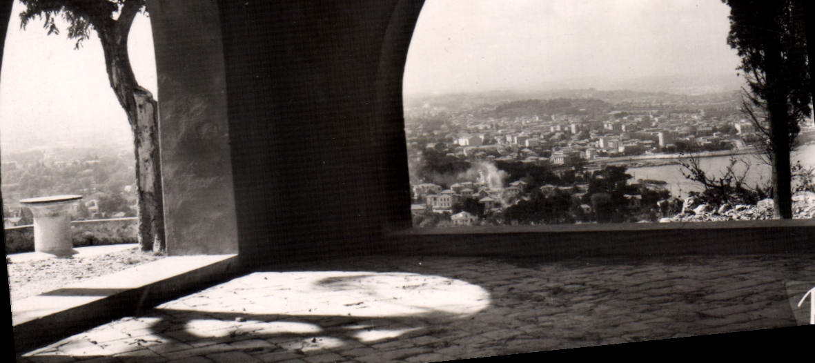 CPA Antibes Vue A Travers Le Porche De Notre Dame De La Garoupe