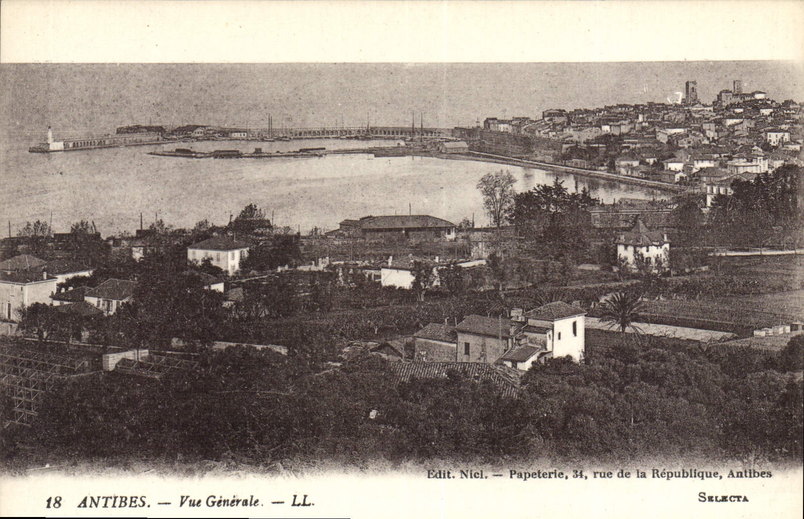 CPA Antibes Vue Generale