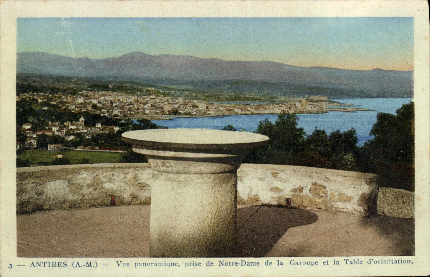 CPA Antibes Vue Panoramique Prise De Notre Dame De La Garoupe