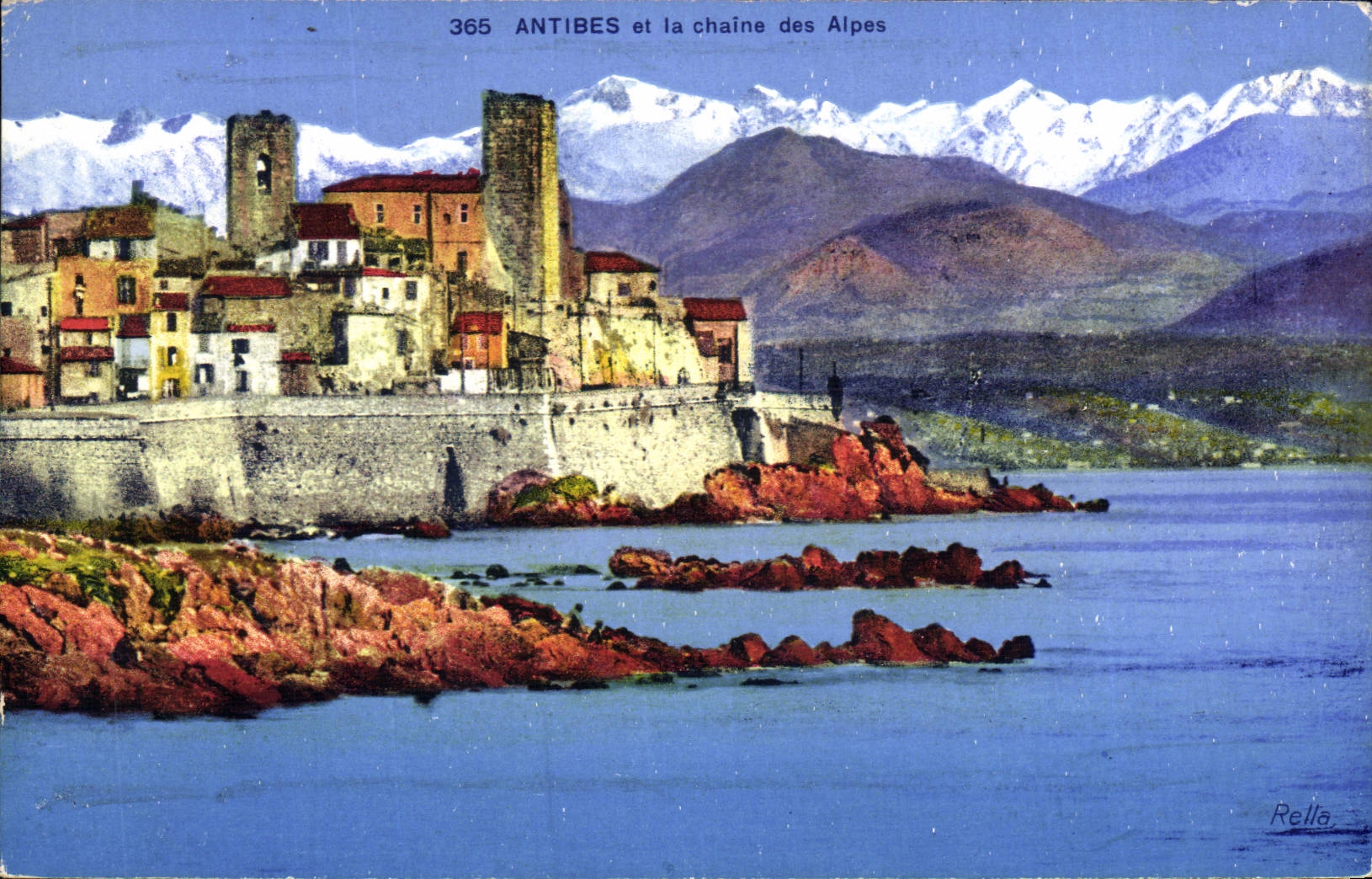 CPA Antibes Et La Chaine Des Alpes