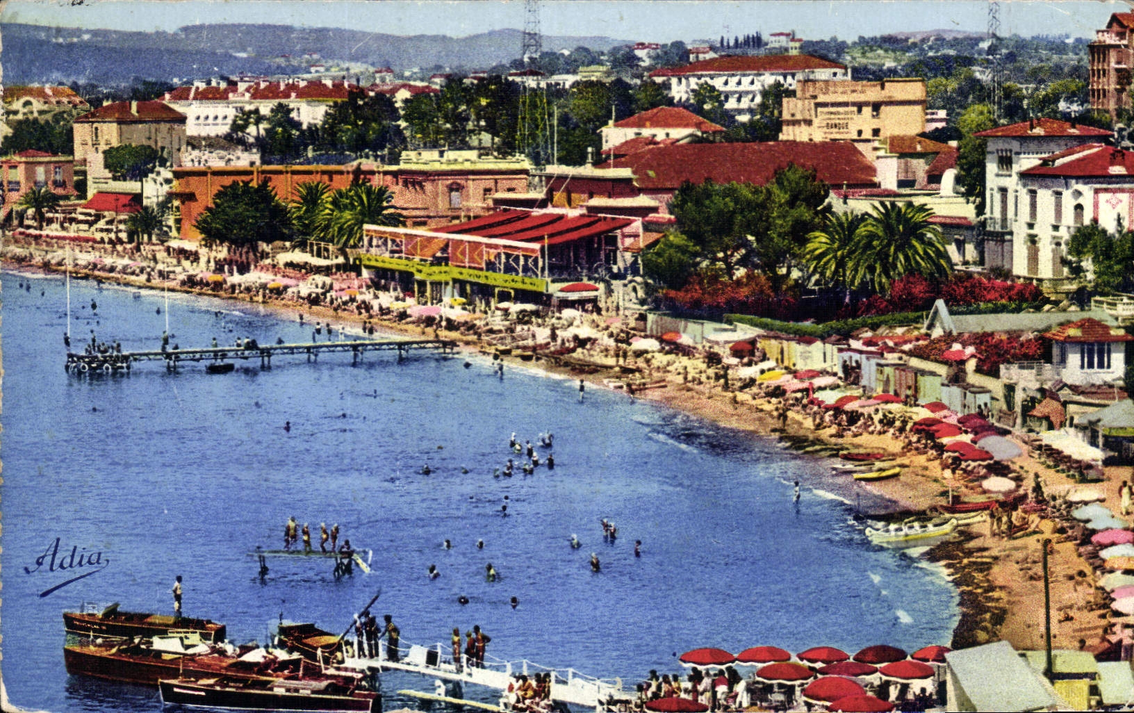 CPA Juan Les Pins Vue Sur La Plage
