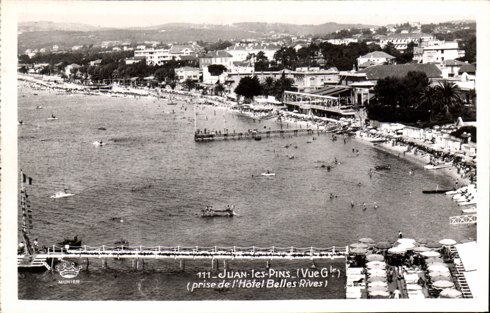 CPA Juan Les Pins Prise De I'Hotel Belles Rives