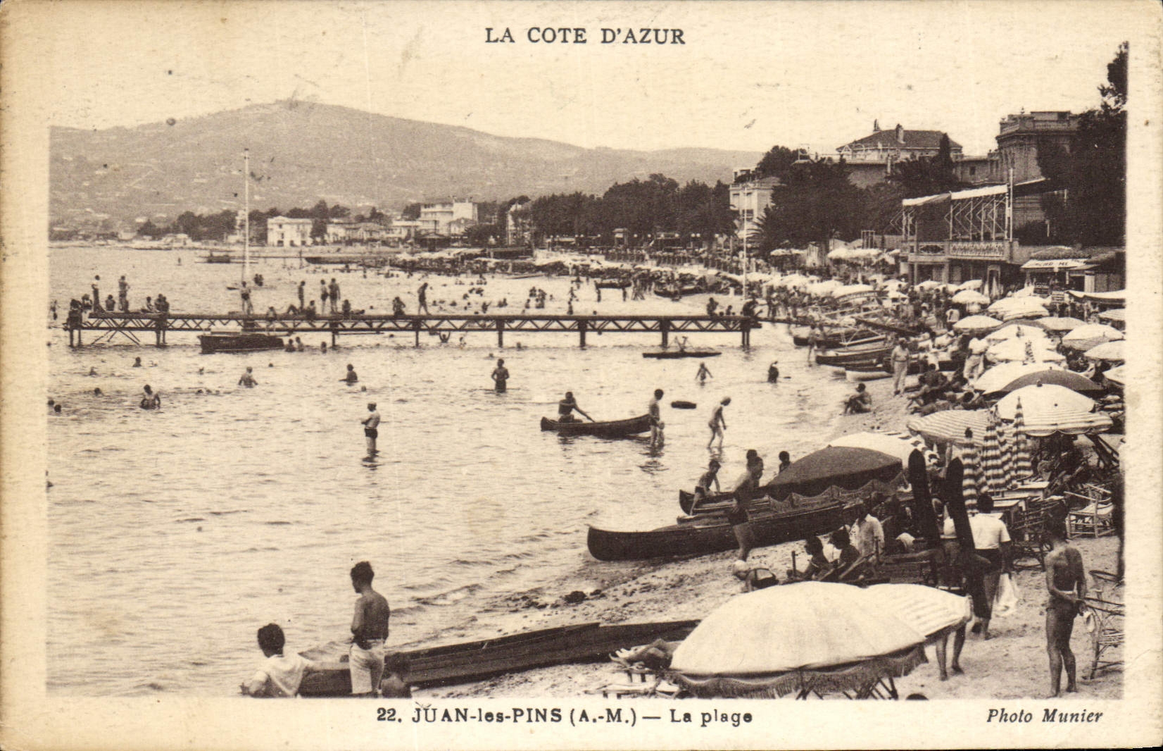 CPA Juan Les Pins La Plage