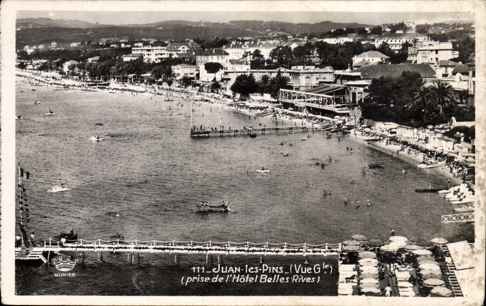 CPA Juan Les Pins Prise De I'Hotel Belles Rives