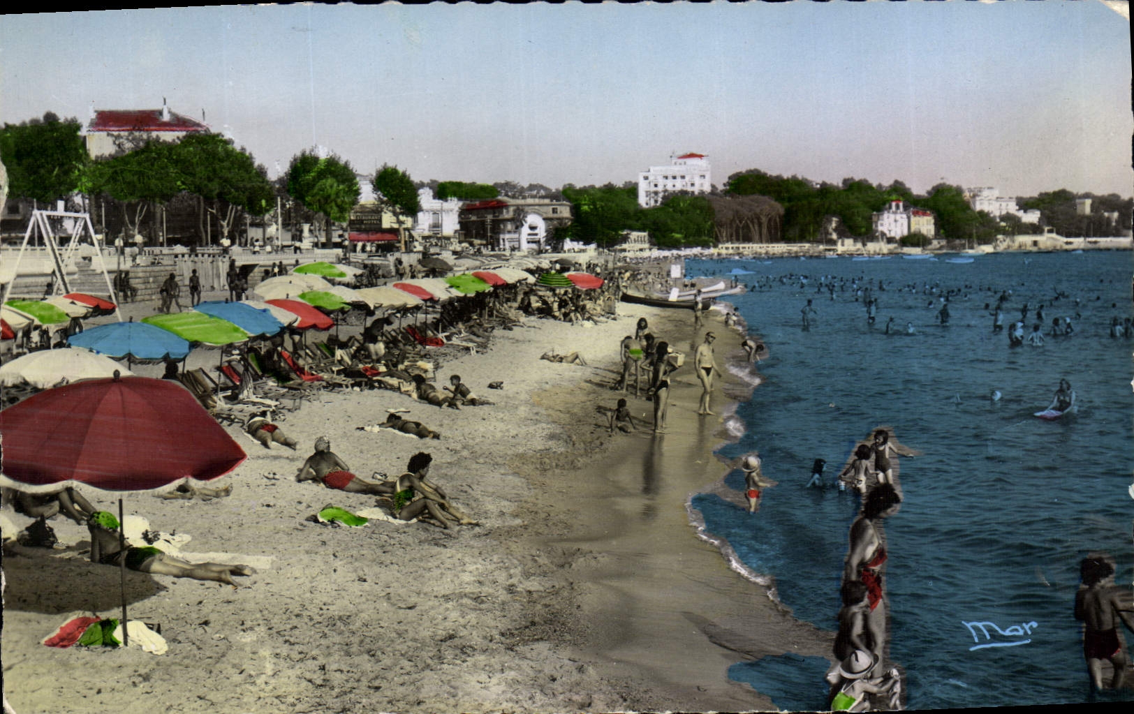 CPA Juan Les Pins La Plage